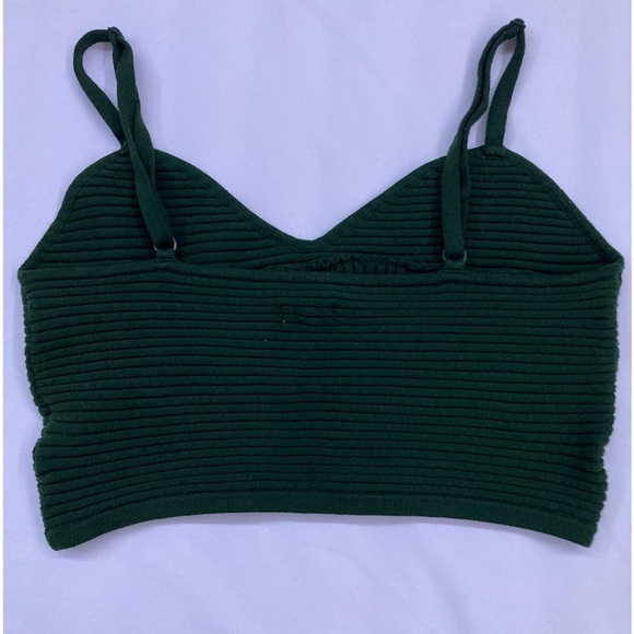 Aerie Take Charge Olive Petal Sweater Corset Tank - Picture 6 of 9